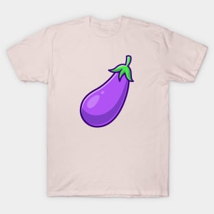 Eggplant Vegetable Cartoon T-Shirt